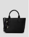 Bolso de mano Dafne Midi nailon negra - Mujer | Roberto Verino