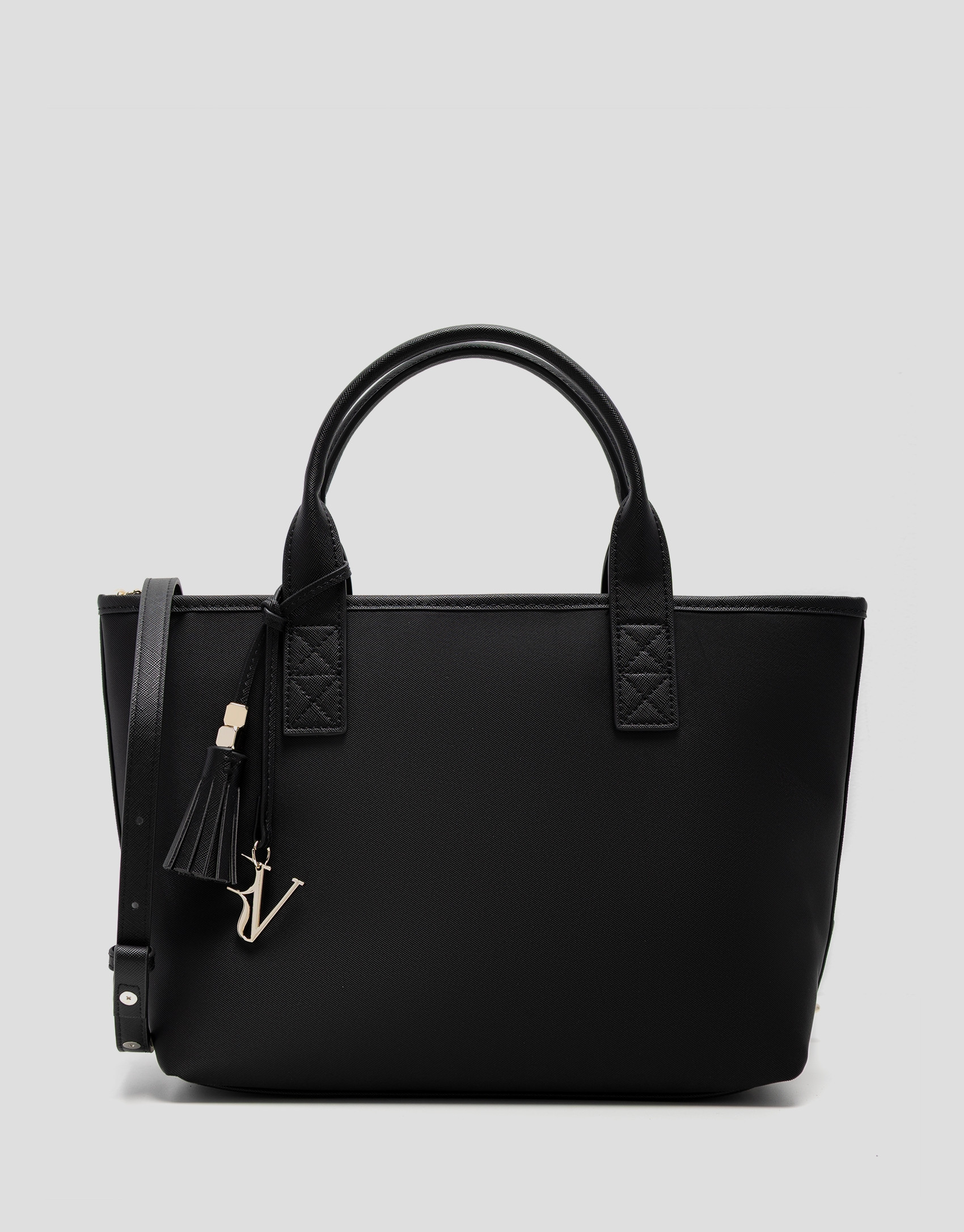 Dafne Midi black nylon handbag - Woman - SS2026 | Roberto Verino