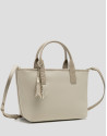 Dafne Midi beige nylon handbag - Woman - SS2026 | Roberto Verino