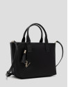 Bolso de mano Dafne Midi nailon negra - Mujer | Roberto Verino