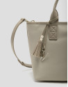 Dafne Midi beige nylon handbag - Woman - SS2026 | Roberto Verino