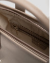 Bolso de mano Dafne Midi nailon beige - Mujer | Roberto Verino