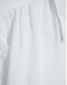 Blusa manga corta seersucker algodón blanco ... | Roberto Verino