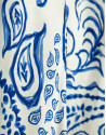 Vestido sin mangas estampado paisley azul y ... | Roberto Verino