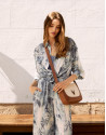 Iera Crossbag shoulder bag in canvas and ... | Roberto Verino