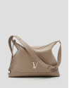 Lila camel leather hobo bag - Woman - SS2026 | Roberto Verino