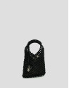 Alison Mini knotted leather handbag in black | Roberto Verino