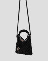 Alison Mini knotted leather handbag in black | Roberto Verino