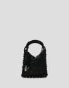 Alison Mini knotted leather handbag in black | Roberto Verino