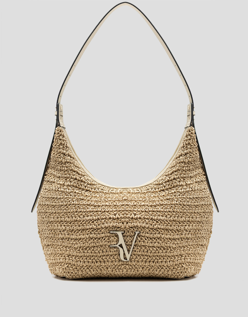 Bolso de hombro Jimena Hobo crudo - Mujer | Roberto Verino
