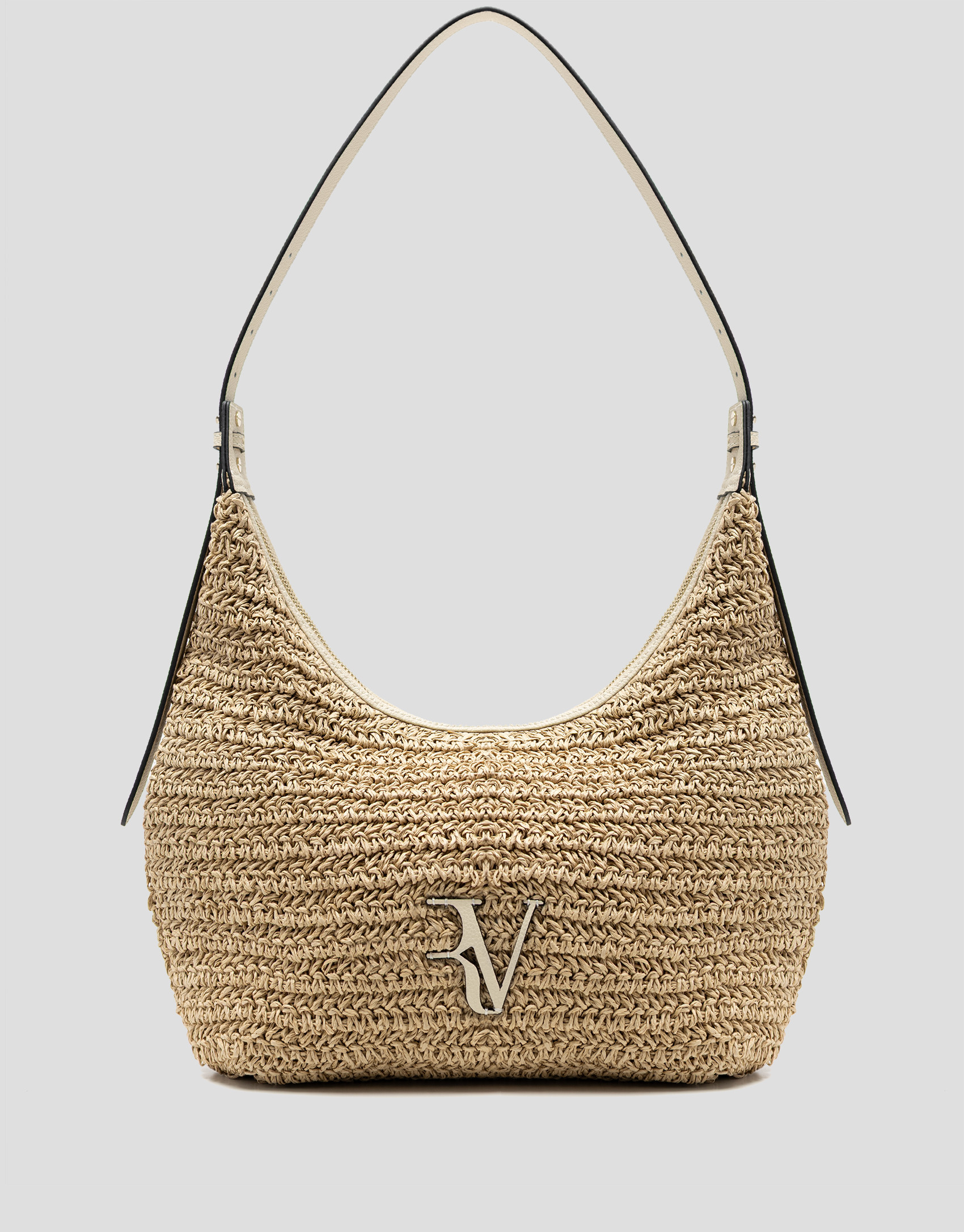 Bolso de hombro Jimena Hobo crudo - Mujer | Roberto Verino