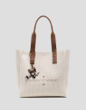 Zendaya Hobo Midi shoulder bag in ecru knit | Roberto Verino