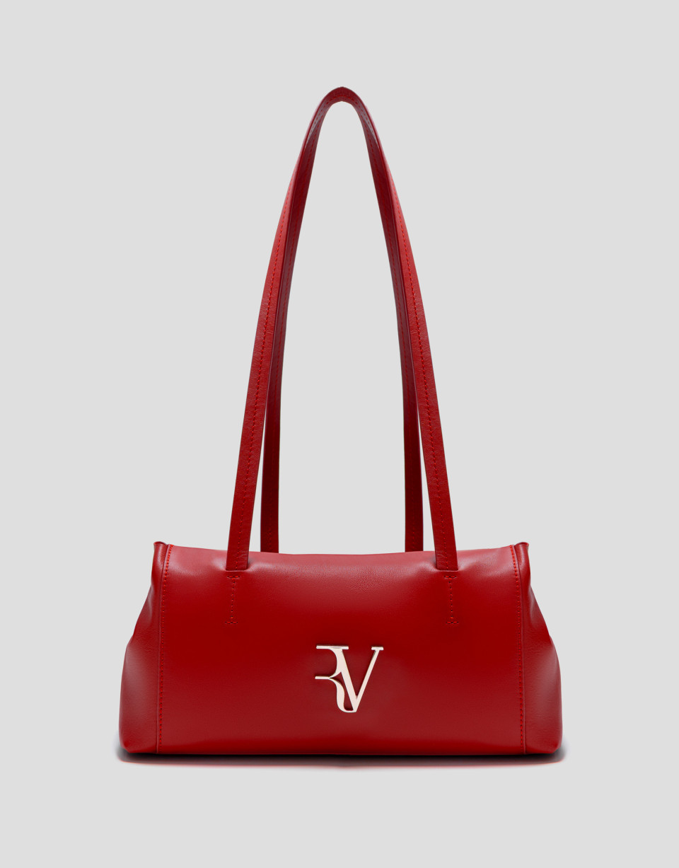 Bolso de hombro Megan Zipper piel rojo - Mujer | Roberto Verino
