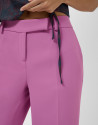Pantalón recto crepe rosa - Mujer - OI2026 | Roberto Verino