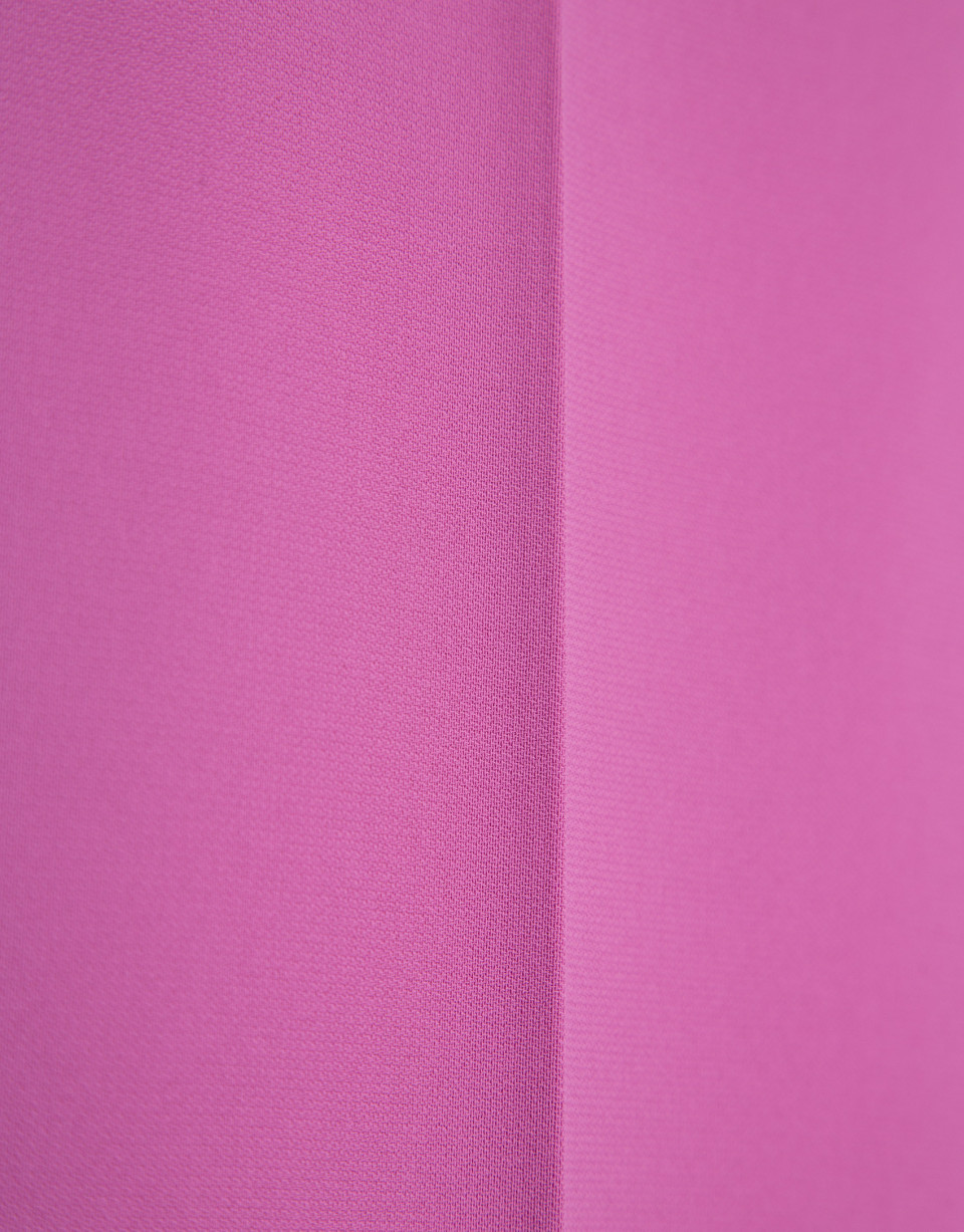 Straight pink crepe pants - Mujer - AW2026 | Roberto Verino