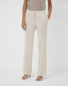Raw crepe straight trousers - Mujer - AW2026 | Roberto Verino