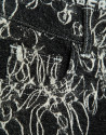 Pantalón vaquero ancho negro con jacquard crudo | Roberto Verino
