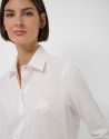 Camisa corte masculino blanca con logo bordado | Roberto Verino