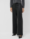 Pantalón recto napa negro - Mujer - OI2026 | Roberto Verino