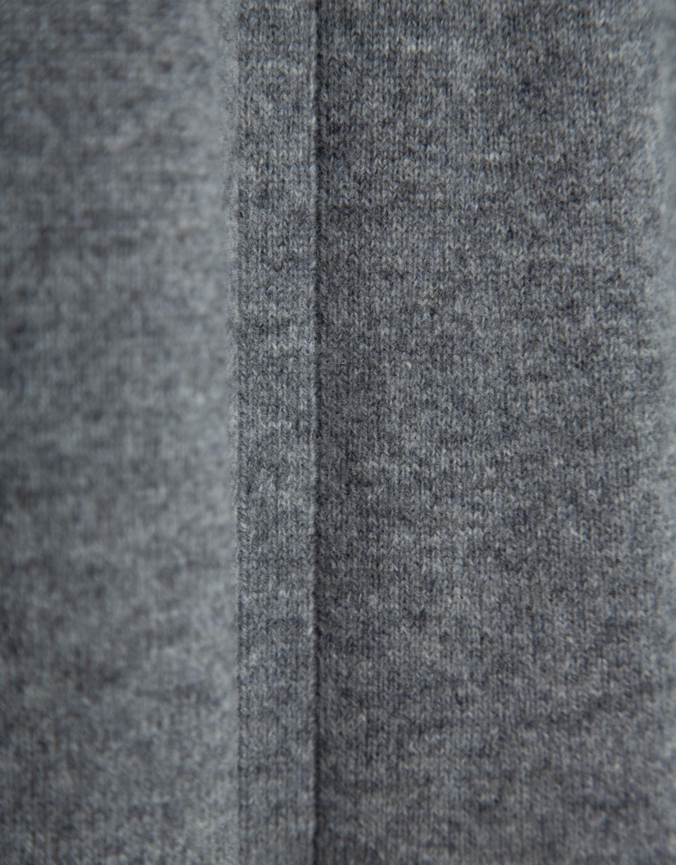 Gray knit long sleeve midi dress - Mujer | Roberto Verino
