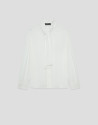 Blusa manga larga con lazada blanco roto | Roberto Verino