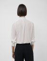 Blusa manga larga con lazada blanco roto | Roberto Verino