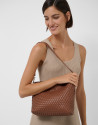 Vestido midi sin mangas punto entallado beige | Roberto Verino
