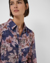 Vestido camisero con estampado floral rosa ... | Roberto Verino