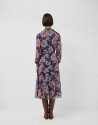 Dusty Pink and Blue Floral Print Shirt Dress | Roberto Verino