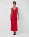 Vestido largo corte imperio rojo - Mujer | Roberto Verino