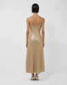 Matte gold sequin midi slip dress - Mujer | Roberto Verino