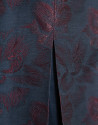 Vestido sin mangas azul noche con jacquard ... | Roberto Verino