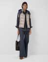 Chaleco acolchado reversible beige/marino | Roberto Verino