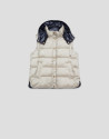 Beige/navy reversible quilted vest - Mujer | Roberto Verino