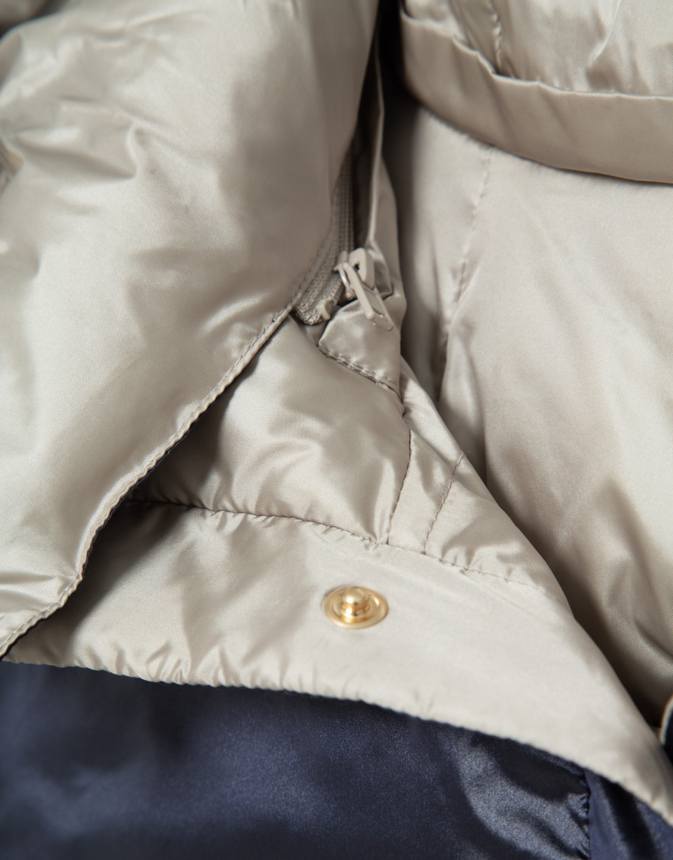 Chaleco acolchado reversible beige/marino | Roberto Verino