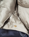 Beige/navy reversible quilted vest - Mujer | Roberto Verino