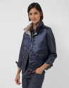 Beige/navy reversible quilted vest - Mujer | Roberto Verino