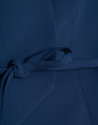 Navy blue crepe double-breasted vest - Mujer | Roberto Verino