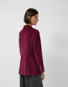 Blazer cruzada pana burdeos - Mujer - OI2026 | Roberto Verino