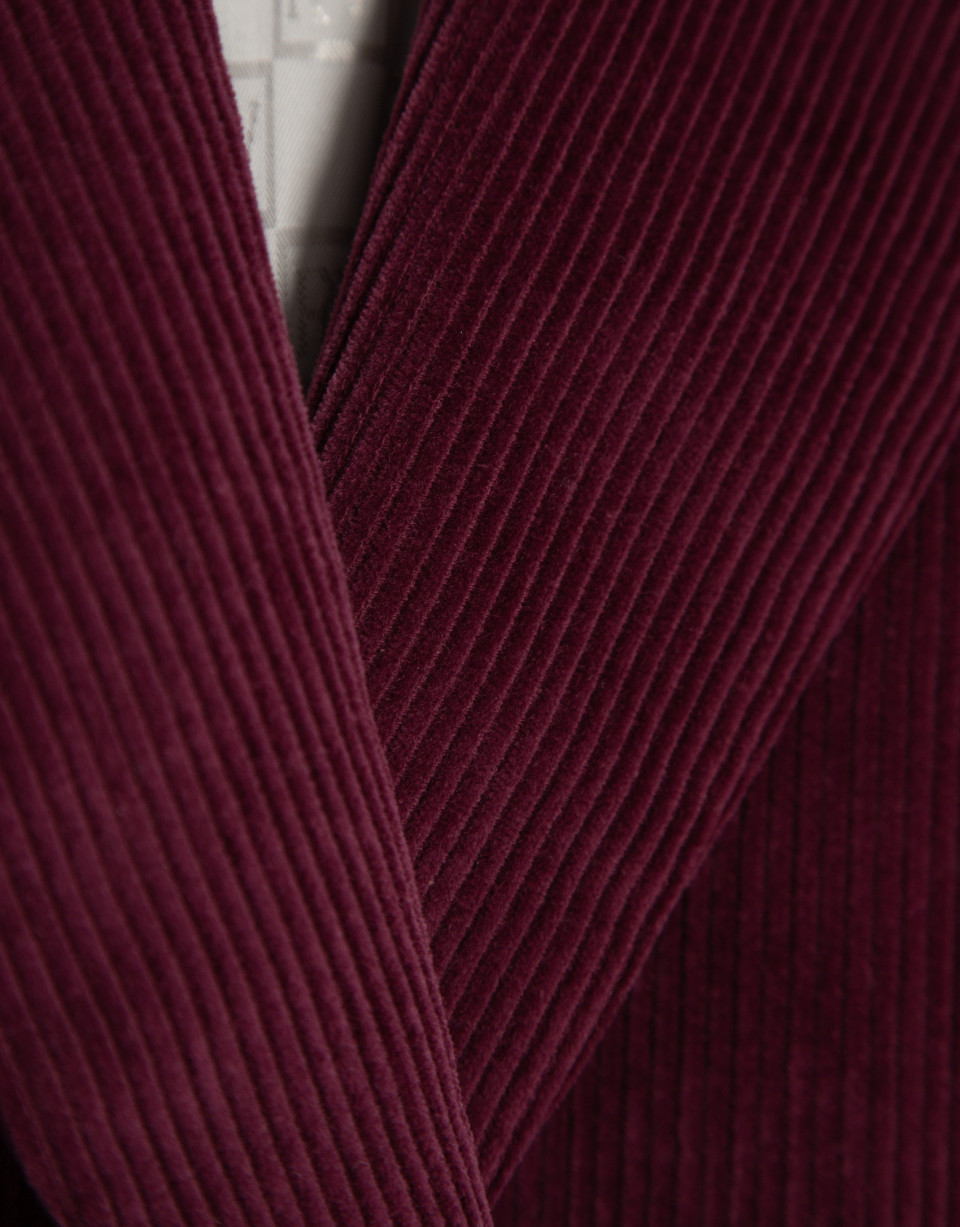Blazer cruzada pana burdeos - Mujer - OI2026 | Roberto Verino