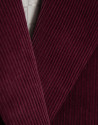 Burgundy corduroy double-breasted blazer | Roberto Verino