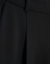 Pantalón recto con pinzas crepé negro - Mujer | Roberto Verino