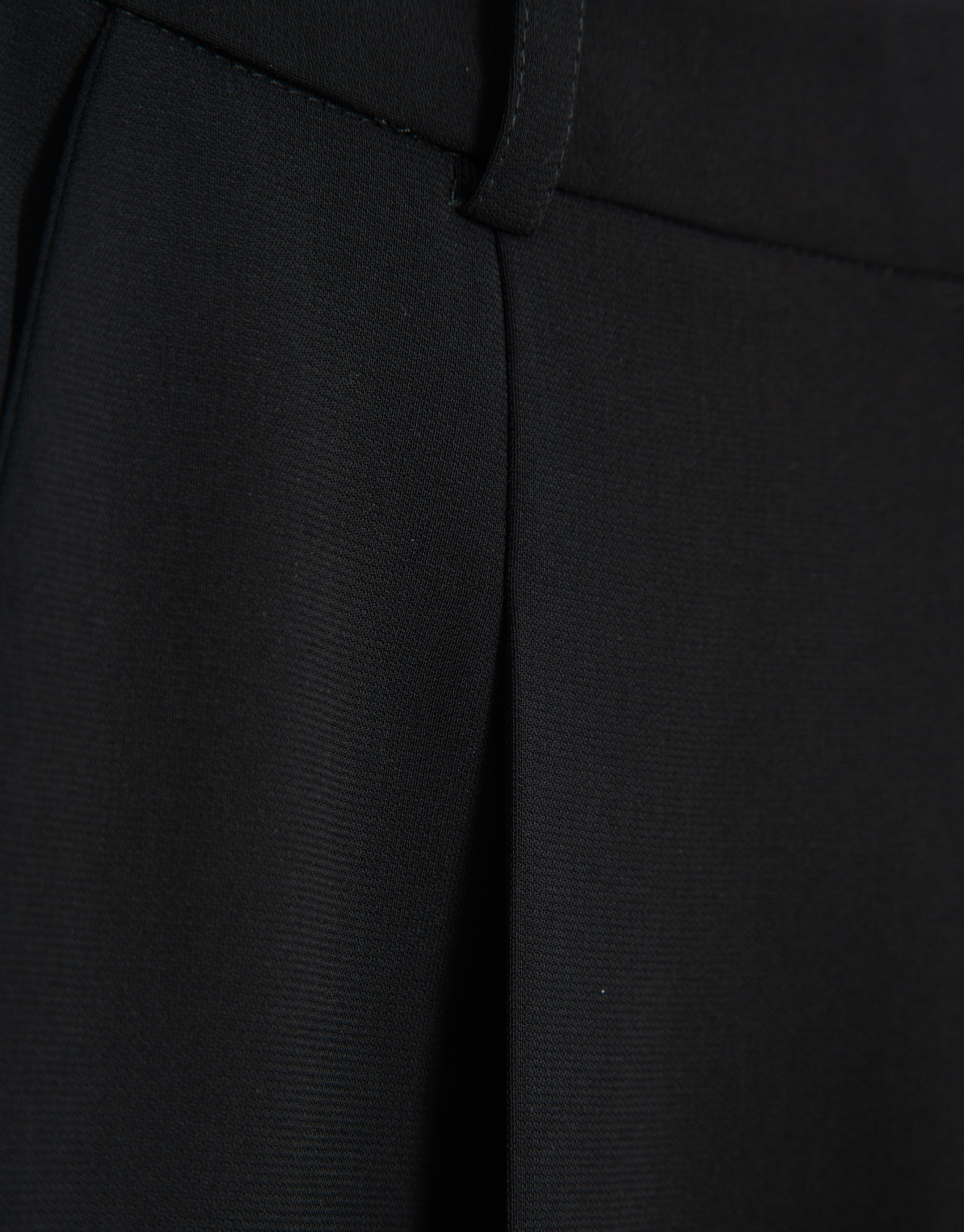 Pantalón recto con pinzas crepé negro - Mujer | Roberto Verino