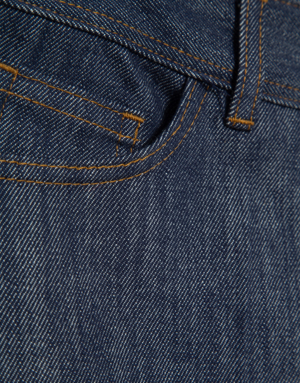 Wide-leg straight trousers with four pockets ... | Roberto Verino