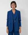 Blazer un botón crepé azul marino - Mujer | Roberto Verino
