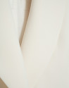 Off-white crepe rounded lapel one button blazer | Roberto Verino
