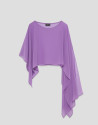Lilac silk shoulder cover - Mujer - AW2026 | Roberto Verino