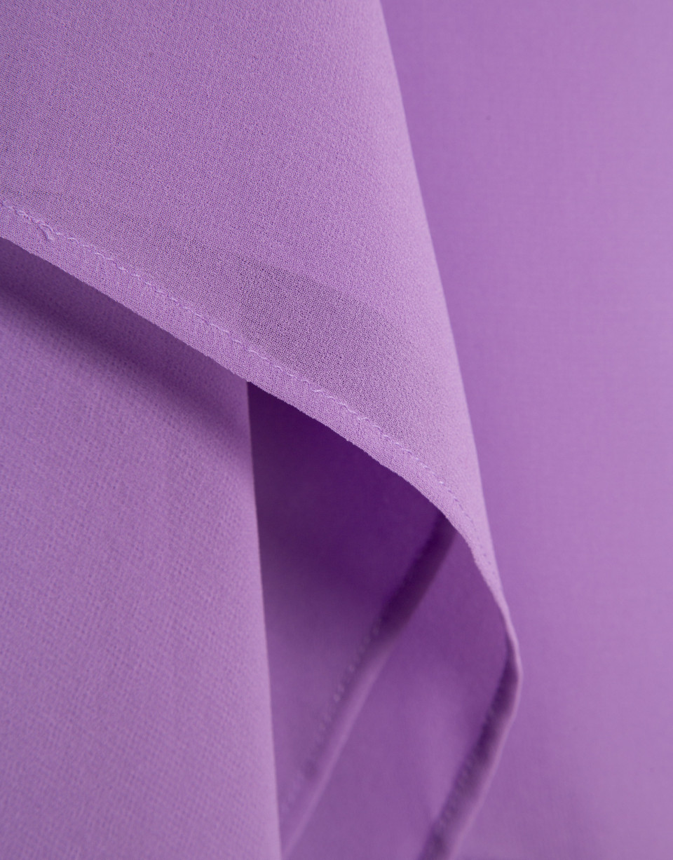 Lilac silk shoulder cover - Mujer - AW2026 | Roberto Verino