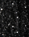 Short puffed jacket with black paillettes | Roberto Verino