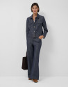 Short blue quilted denim jacket - Mujer | Roberto Verino